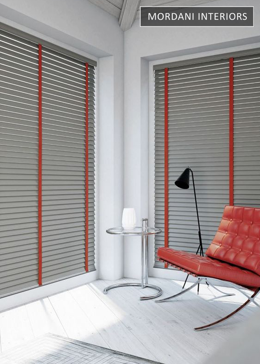 Slate Grey Wooden Venetian Blinds